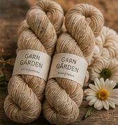 Nøgle naturfarvet alpacagarn